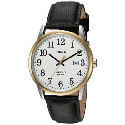 Image of Timex Men Analog Quartz Watch with Leather Strap TW2R300009J