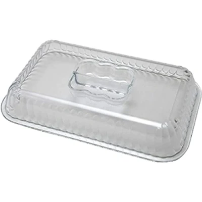 Image of Genware NEV 8111 07 Lid For Tulip Deli Crock 2.3 kg, Clear