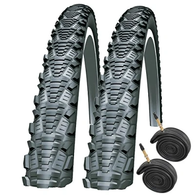 Image of Schwalbe CX Comp 700 x 30c Bike Tyres (Pair) with Presta Inner Tubes