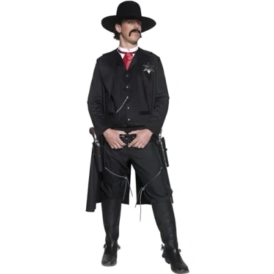 Image of Smiffy&#039;s Western Authentic Sheriff Costume, Medium