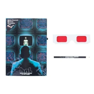 Image of Paladone Hawkins Lab Colour Change Notebook and Pencil Stranger Things Merchandise Journal or School Supplies, Multicolor (9878)
