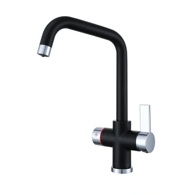 Image of Westco Clever Alpina Instant 4 in 1 Digital Boiling Water Tap Black/Chrome (922222UK)