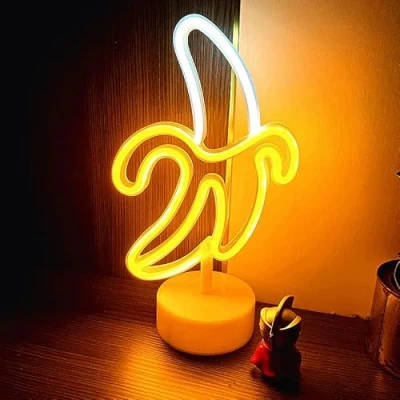 Image of NIWWIN LED Wall Table Decoration Night Light USB/Battery Operated Novelty Neon for Christmas Birthday Gift Party Kids Living Room Wedding