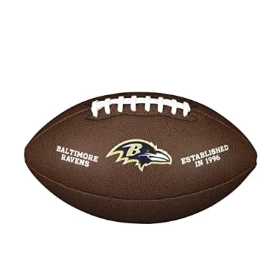 Image of Wilson Sporting Goods Unisex American Football NFL TEAM LOGO OFFICIAL Size Blended Leather, Brown, UK