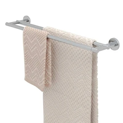Image of Tiger Noon Towel Rail Double, Chrome, 59.9 x 4.9 12.4 cm