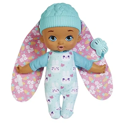 Image of My Garden Baby First Little Bunny Doll ( 9 in), Soft Body with Plush Ears, Blue, Great Gift for Kids 18mo+