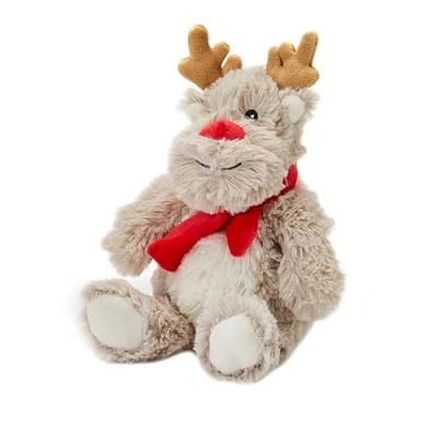 Image of Warmies Reindeer Junior Plush, Fully Heatable and Weighted Teddy Slightly Scented with Dried French Lavender, Chill in The Freezer or Heat Microwave