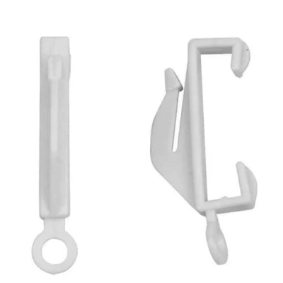 Image of fiXte® 35 Curtain Track Glider Hooks With Sturdy Grip Fit Integra Decorail Rail Clip On Easily