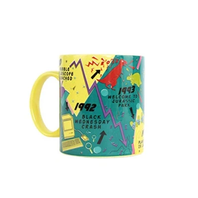 Image of Gift Republic GR452107 90&#039;s Decade Mug,Black