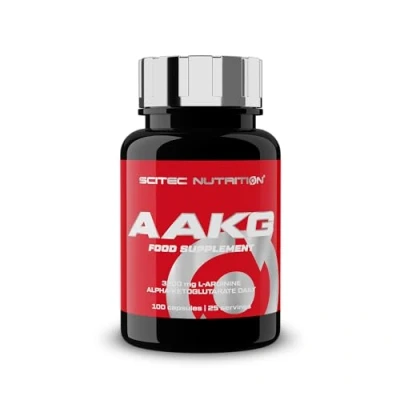Image of Scitec Nutrition AAKG Advanced Formula with 3200 mg L Arginine Alpha Ketoglutarate Pre Workout Capsules for Athletes 100
