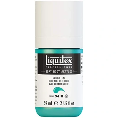 Image of Liquitex Professional Soft Body Acrylic Paint, Cobalt Teal, 59ml Bottle