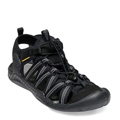 Image of KEEN Women&#039;s Drift Creek H2 Sandal, Black/Black, 7.5 UK