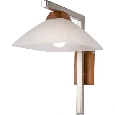 Image of Ela Dome Wall Light, Glass Shade, Rustic, 1x E27