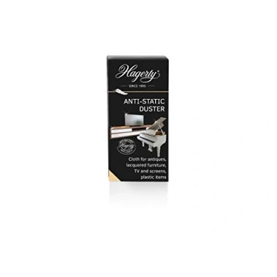 Image of HAGERTY Anti Static Duster 36x55cm I Cleaning Cloth for The Care of Sensitive Surfaces 100% Cotton Antistatic dust to Produce a Gloss Finish Protection Against deposits