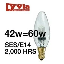 Image of 10x Lyvia Dimmable EnergySaver Candle Xenon Bulb G9 Lamp(42w=60w) SES/E14