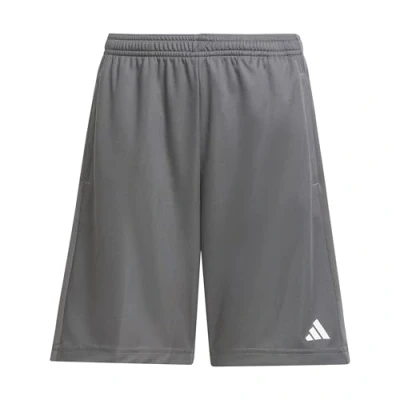 Image of adidas Unisex Kids Train Essentials Logo Regular Fit Short Junior, Grey Five/White, 5 6 Years