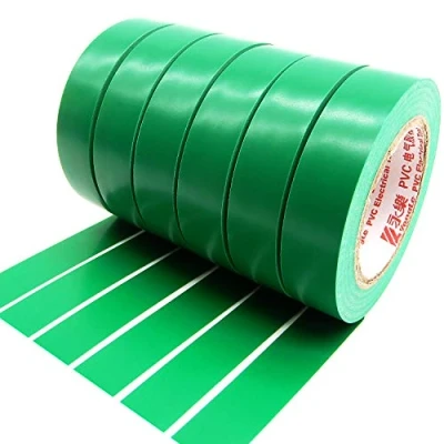 Image of Maveek Electrical Tape 0.6 Inch 15M Green Insulation Tape, 50 Feet, 6 Pack