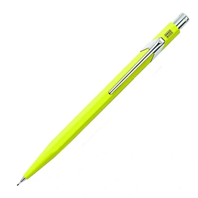 Image of Caran Dache Mechanical Pencil, Fluo Line, Yellow, with 0.7mm Lead