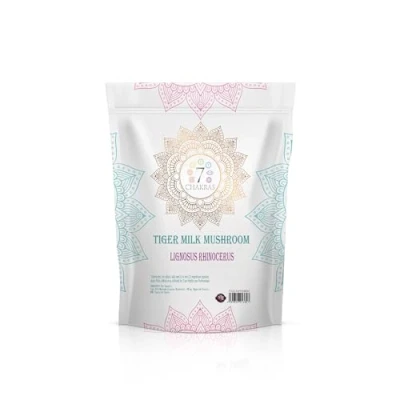 Image of 7C Tiger Milk Mushroom 120 High Strength Tigers Supplement 400mg Extract per Serving Capsules Non GMO Gluten Allergen Free Manufactured in The UK