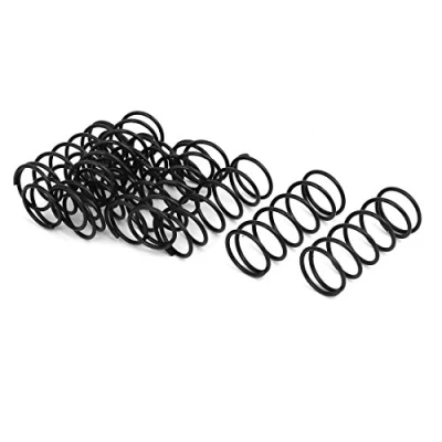 Image of sourcingmap Compression Spring 1.2mm Wire Dia , 15mm OD 35mm Free Length Steel Extension Spring,Black,10Pcs