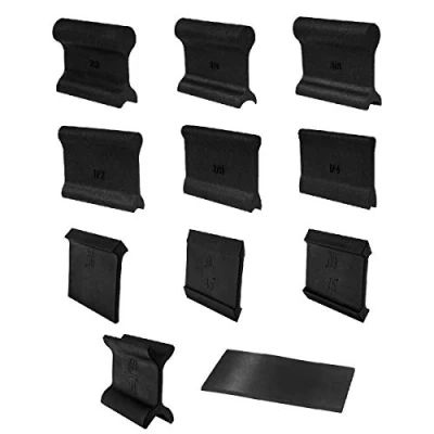 Image of POWERTEC 71620 21 Profile Contour and Angle Sanding Grip Pack 11pc Set Double Ended Flex Foam Pads for Woodworking