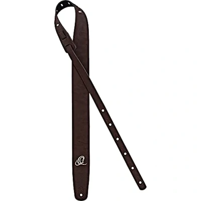 Image of Ortega Guitars Vegan Guitar Strap Adjustable Acoustic / Bass, Electric Bass Series Dark Brown (OSVG BR)