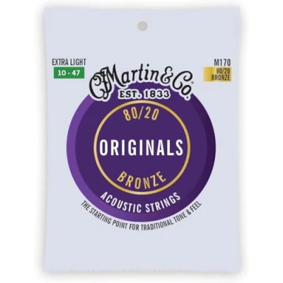 Image of Martin M170 Extra Light Acoustic Guitar Strings