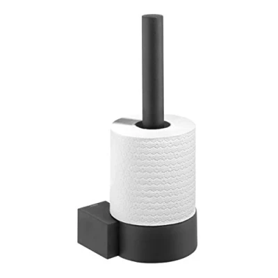 Image of Tiger Nomad Spare Toiler Roll Holder, Stainless Steel, Black, 11.6 x 26.4 11 cm