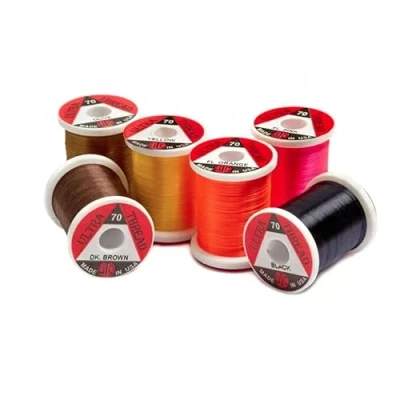 Image of 2 PACK, Fly Tying Thread, UTC Choice of colours, Size 140 or 70 Denier (Fl Shell Pink, 70)