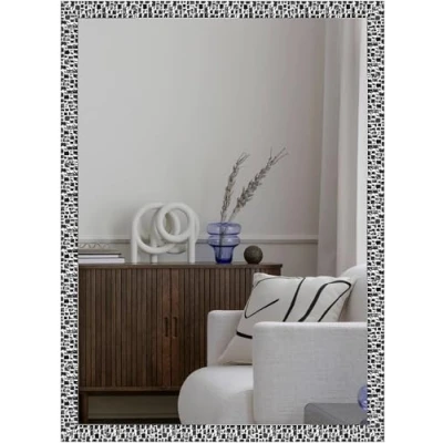 Image of nielsen HOME Wall Mirror 50x70cm, Florentina Silver Décor with Hanging Set, Hallway Mirror, Bedroom Décor, Mirrors for Bedrooms and Living Room