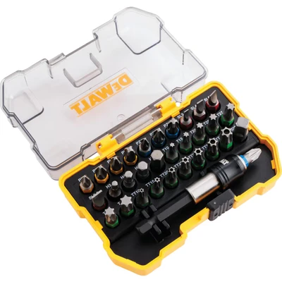 Image of DEWALT DT7969 QZ, 32 Piece XR Professional Magnetic Screwdriver Bit Accessory Set, Yellow