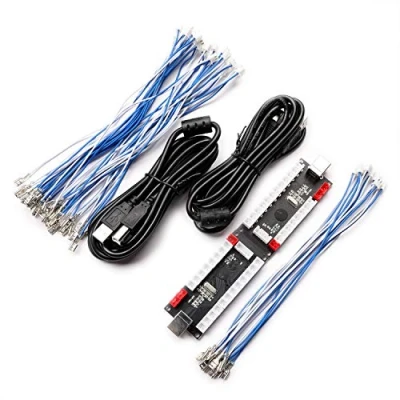 Image of BEYEE 2 Player Zero delay USB Encoder to Arcade Joystick and Buttons, for PC, MAME, Windows Raspberry Pi (2Pin+4.8mm)