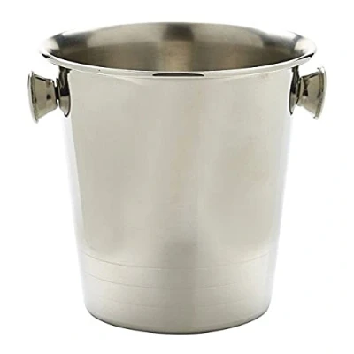 Image of Genware NEV MSSB14 Mini Stainless Steel Ice Bucket, 14 cm