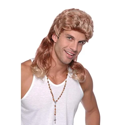 Image of Bristol Novelty BW670 Mullet Wig 2 Tone For Men Blonde Accessory