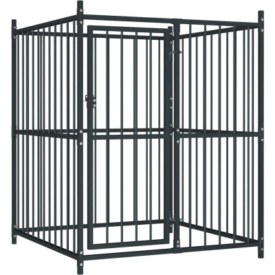 Image of vidaXL Outdoor Dog Kennel 120x120x150 cm