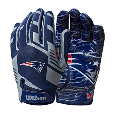 Image of Wilson Gloves NFL TEAM SUPER GRIP, One size fits all for teenagers, Silicone/Stretch Lycra
