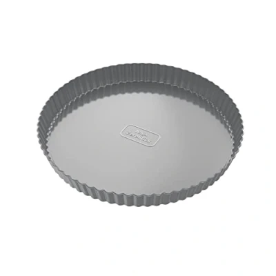 Image of Ninja Foodi ZEROSTICK Pie, Tart &amp; Flan Tin, 10 inch/25cm Pie Non Stick, Long Lasting Heavy Duty Made from Aluminised Steel, Grey, B30910EUUK