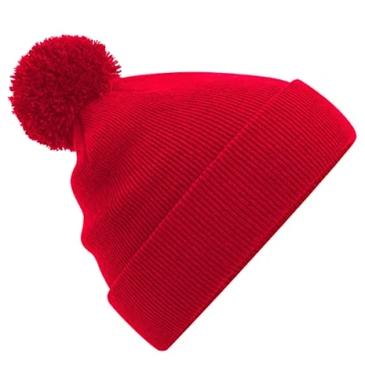 Image of Beechfield B426B Junior Original Pom Beanie Classic Red