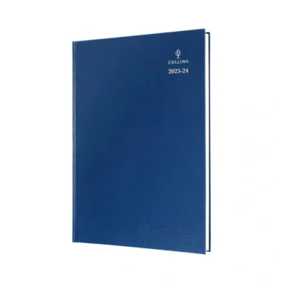 Image of Collins Standard Desk Academic 2023 24 A4 Week to View Mid Year Diary Planner (Appointments) FSC MIX Paper School, College or University Term Journal July 2024 Blue 40M.60 2324
