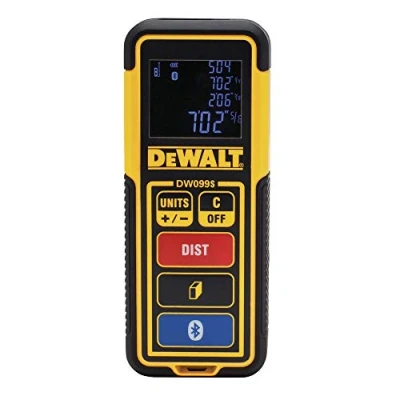 Image of DEWALT Laser Measure Tool/Distance Meter, 100 Feet with Bluetooth (DW099S)