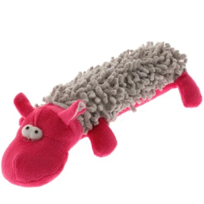 Image of Mool Plush Squeaky Dog Pet Toy Hippo, 25 cm