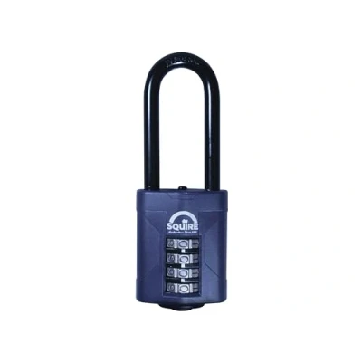 Image of Squire CP50/2.5 Combination Padlock 4 Wheel 50mm Extra Long Shackle 63.5mm Boxed