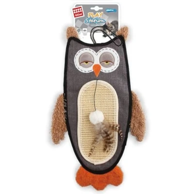 Image of Gigwi Interactive Cat Toy Scratcher with Sisal Belly and Catnip for Indoor Outdoor Cats Kittens Claw Sharpener