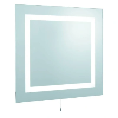 Image of 4 Light Illuminated Fluorescent Bathroom Mirror IP44