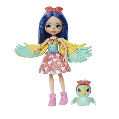 Image of ENCHANTIMALS CITY TAILS PRITA PARAKEET &amp; FLUTTER Dolls