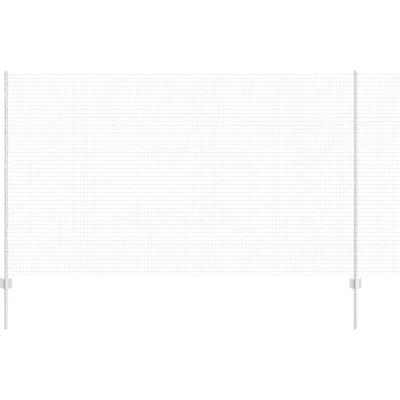 Image of vidaXL Welded Wire Fence with 10 U Posts Silver 1.4x10 m Steel