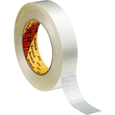 Image of 3M 895 Scotch Filament Tape, 19 mm x 50 m, 0.15 mm, Transparent, Pack of 48