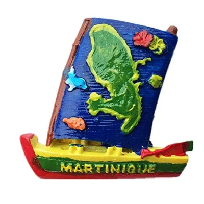 Image of Martinique France 3D Fridge Magnet, Home &amp; Kitchen decoration magnetic sticker refrigerator magnet travel souvenir gift