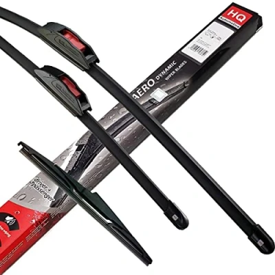 Image of HQ AUTOMOTIVE Windscreen Wiper Blades 3pcs kit Fits: VAUXHALL VIVA 2015 up model: AD31 421HQ9C