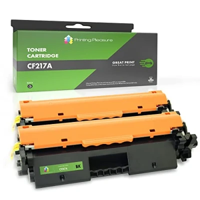 Image of Printing Pleasure 17A Replacement for HP CF217A Toner Cartridge Compatible with LaserJet Pro M102w M102a M102 MFP M130nw M130fw M130fn M130a M130 2 Black